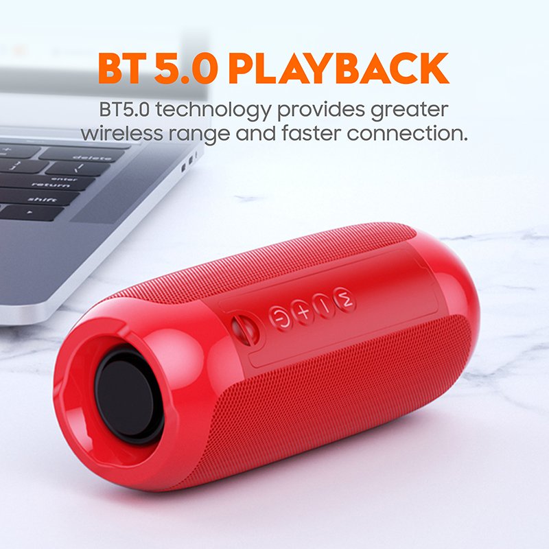Hot Selling Hifi Heavy Bass Wireless Speakers Waterproof Portable Outdoor BT Speaker With FM Radio