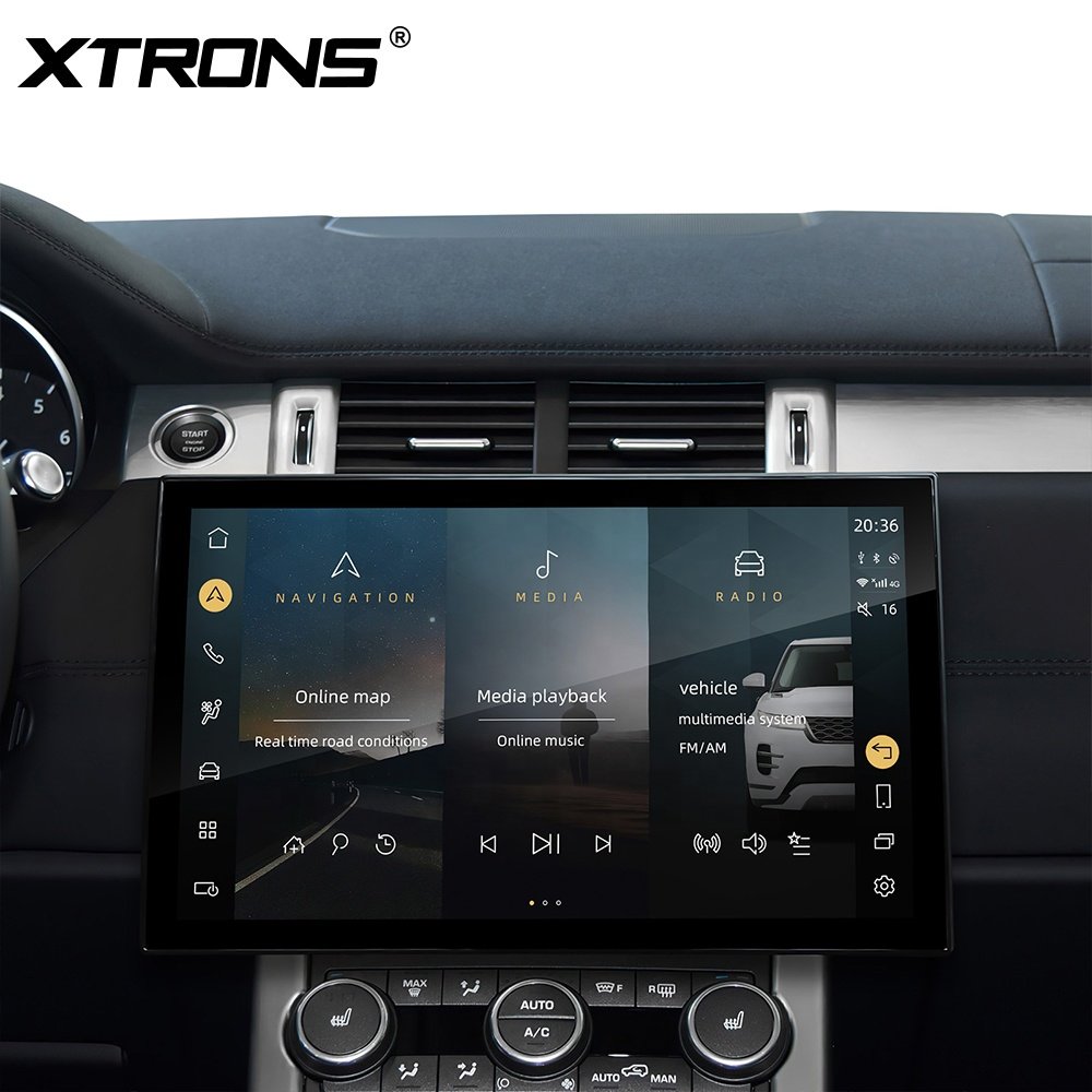 XTRONS 13.3" Android car radio for Land Rover Range Rover Evoque (2013-2018) Bosch / Harman Android 13 8 Core 4G LTE Car Player