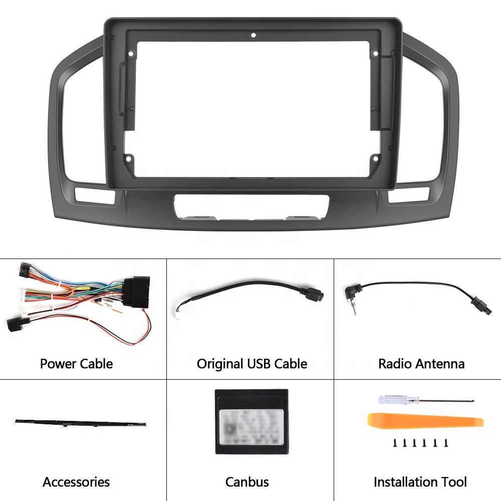 Podofo UK Warehouse Wholesales 9" Car Radio Frame For Buick Regal 2009-2013/Opel Insignia 2008-2013 Bracket Panel Interface