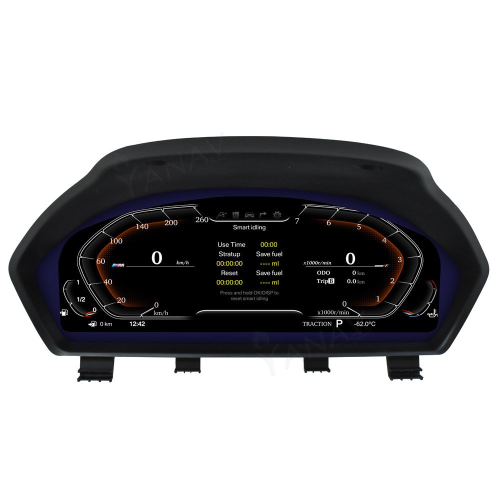 12.3" Car Digital Cluster Instrument Vehicle Speedometer Virtual IPS Display Dashboard AC Panel For BMW 3 Series F30 F31 F32 F34