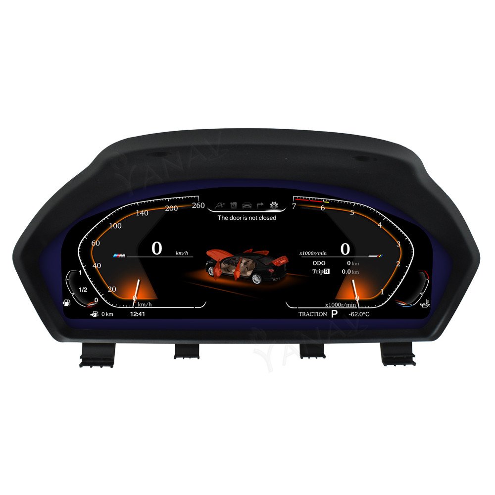 12.3" Car Digital Cluster Instrument Vehicle Speedometer Virtual IPS Display Dashboard AC Panel For BMW 3 Series F30 F31 F32 F34