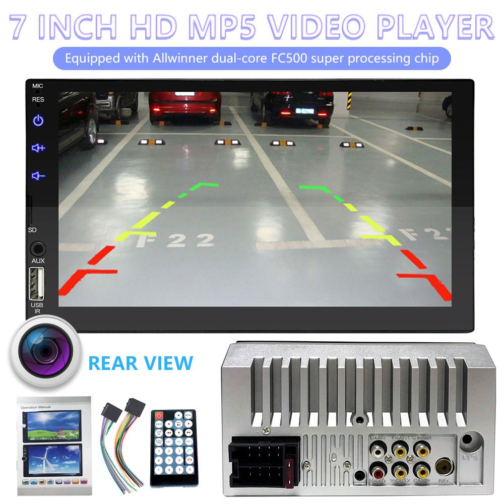 7023 Car Android 12 Radio 7-Inch Gps/Wifi/Tf/Carplay/Auto/Usb/Aux/FM/RDS Touch Screen Car Player