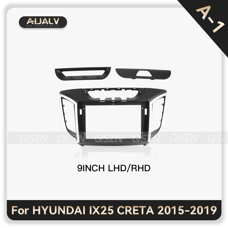 AIjia 9 INCH Car Radio player frame for HYUNDAI IX25/CRETA 2015-2019 Middle East Hot sale android multimedia fascia frame