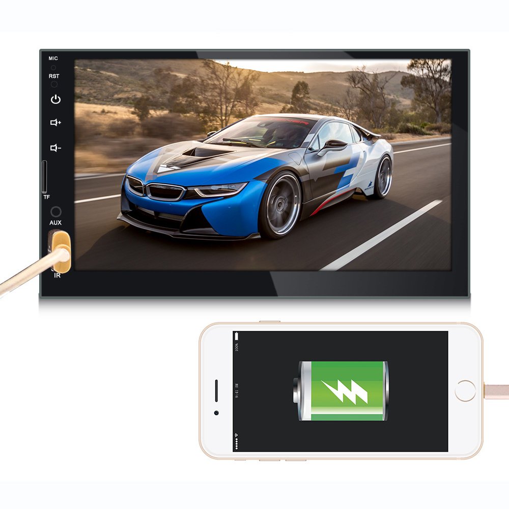 universal 2 Din 7 inch build in auto radio remote control android MP5 DVD player car stereo