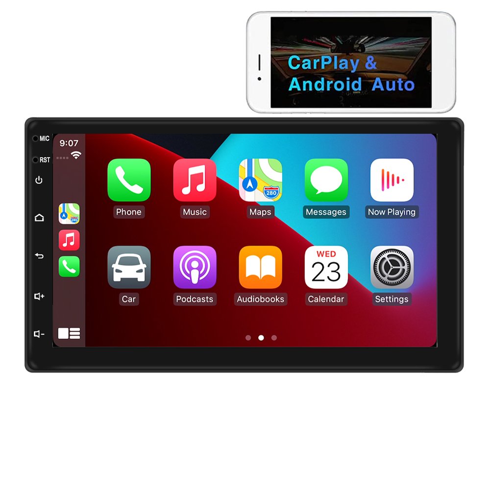 Android 13 4 core HD screen universal head unit radio 7 9 10 inch car mp5 android player with wireless carplay