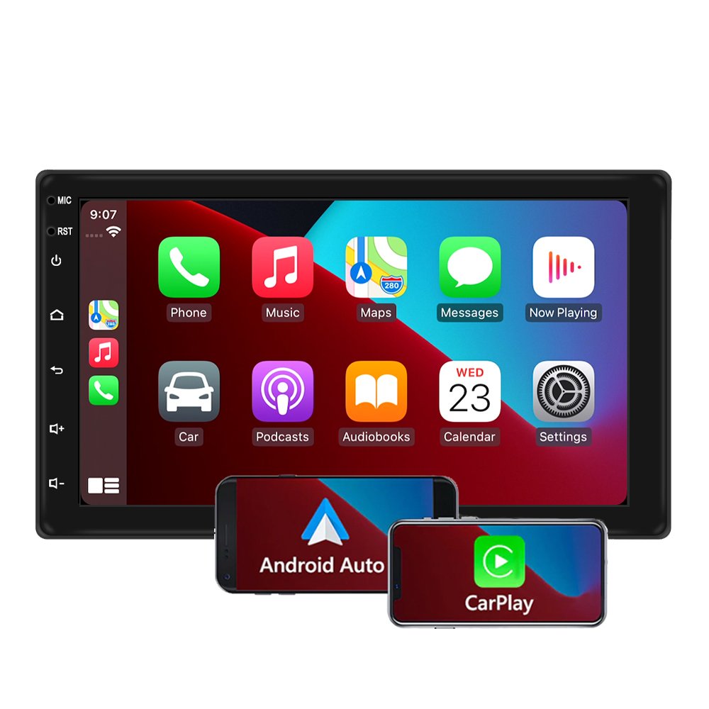 Android 13 4 core HD screen universal head unit radio 7 9 10 inch car mp5 android player with wireless carplay