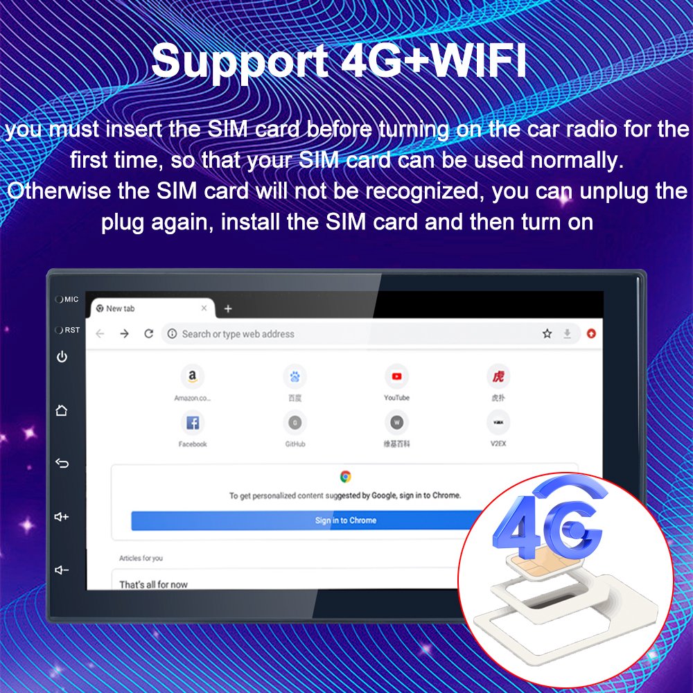 Hot Sale Android Universal 2+32GB/4+64GB/6+128GB Android 11 7/9/10 Inch Touch Screen Car Radio