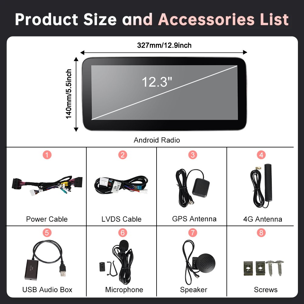 10.25" Android 13 8core 8+128GB IPS DSP Car multimedia system for 2din universal GPS WIFI Radio stereo