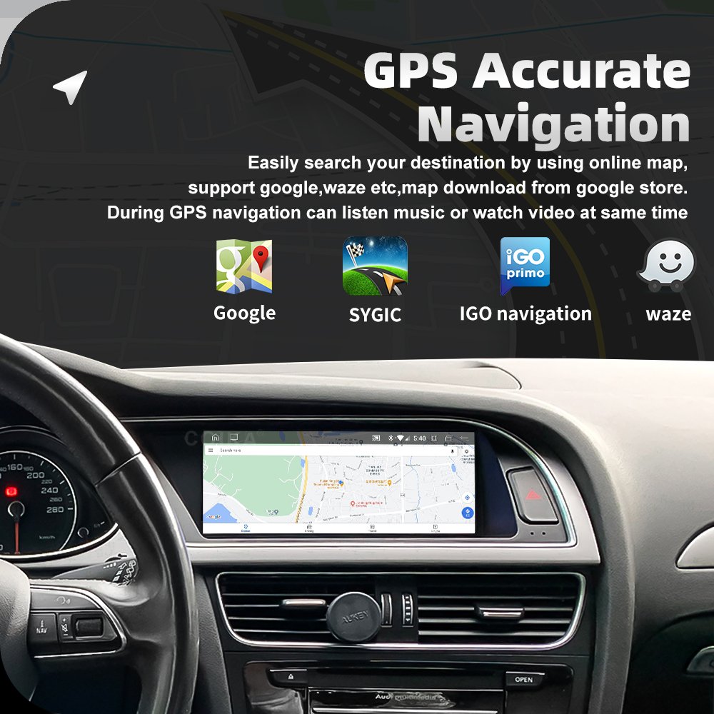 COIKA 8.8 Android Car Media Player GPS Radio For Audi A4 A5 MMI 2G High 2007 2008 2009 BT Audio Touch Screen Auto Carplay Stereo