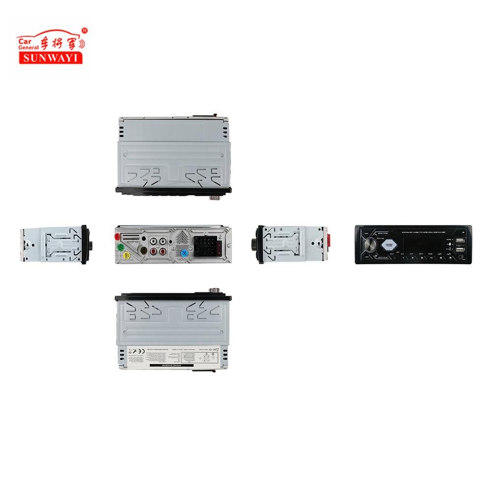 Newest car radio with 2 Usb 1 Din Stereo Aux-in Mp3 Fm Receiver Sd Audio BT Car Mp3 Player