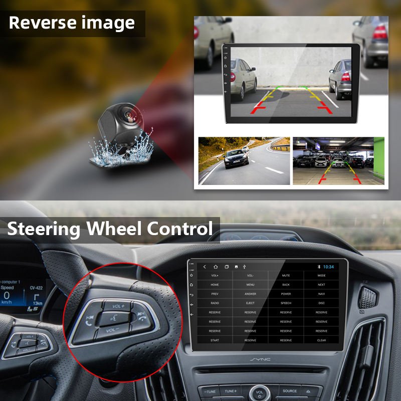 Android 2din 9inch Car Radio BT FM RDS WIFI Navigation GPS 2.5D IPS Touch Screen For Universal Car Radio