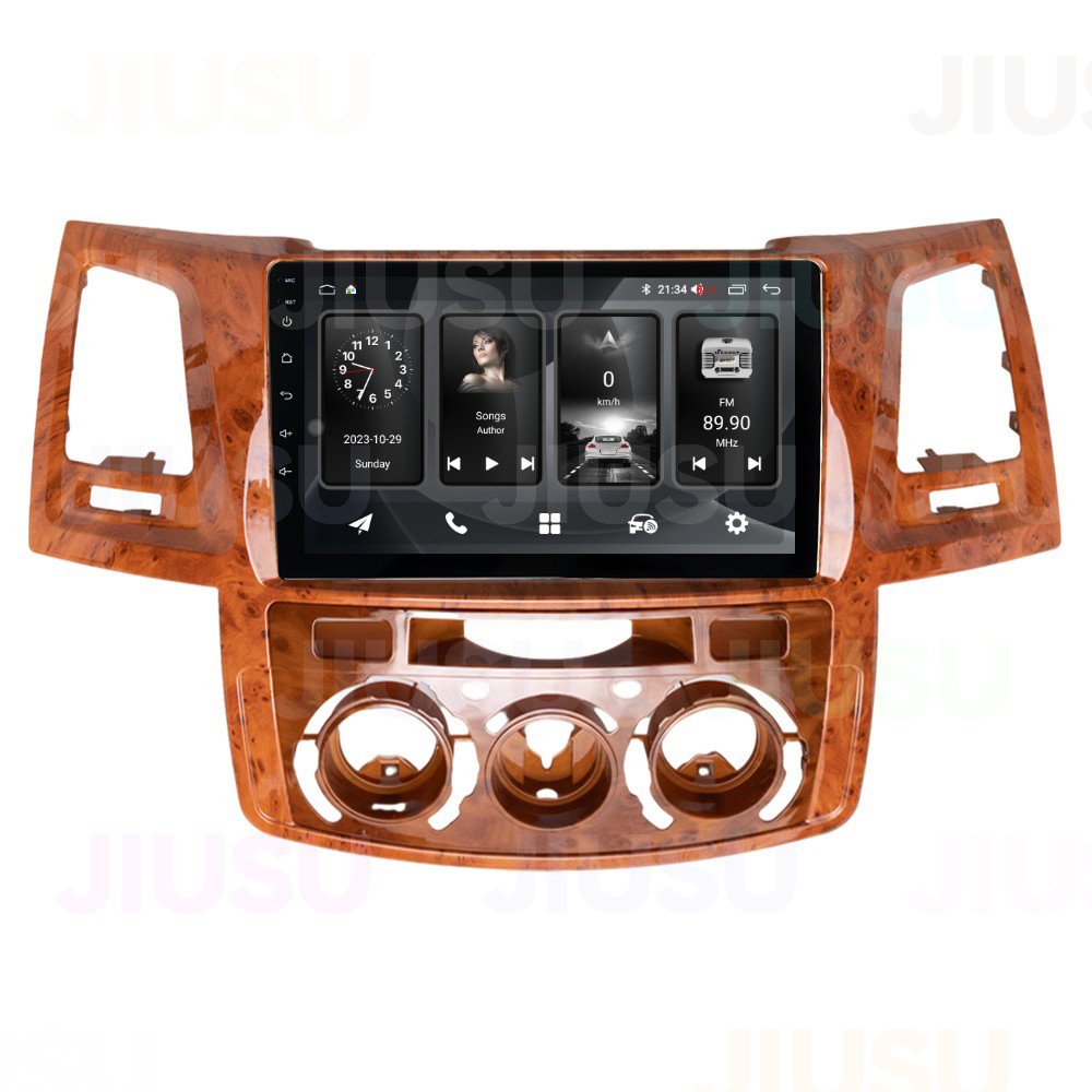 Touch Screen Android Car Radio GPS Navigation DVD Player Stereo Multimedia Audio System for Toyota Fortuner Hilux Vigo 2005-2008
