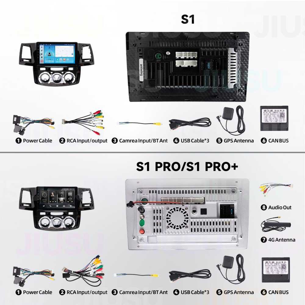 Touch Screen Android Car Radio GPS Navigation DVD Player Stereo Multimedia Audio System for Toyota Fortuner Hilux Vigo 2005-2008