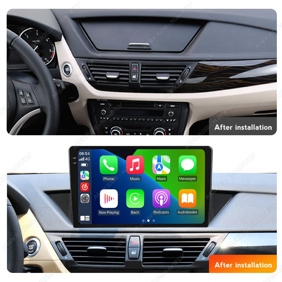 MEKEDE MS car radio 8+256G WiFi 4G LTE Android gps navigation system car-play auto for BMW X1 2009-2012