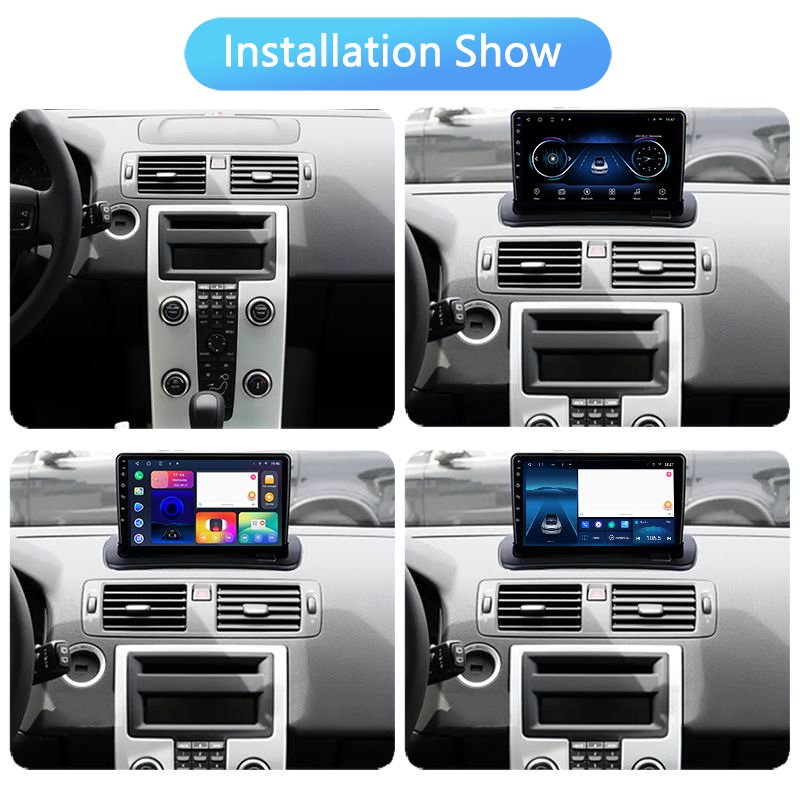 Android 11 Video audio radio For Volvo S40 C30 C70 2004-2012 car multimedia player 2.5D Screen Stereo DVD player
