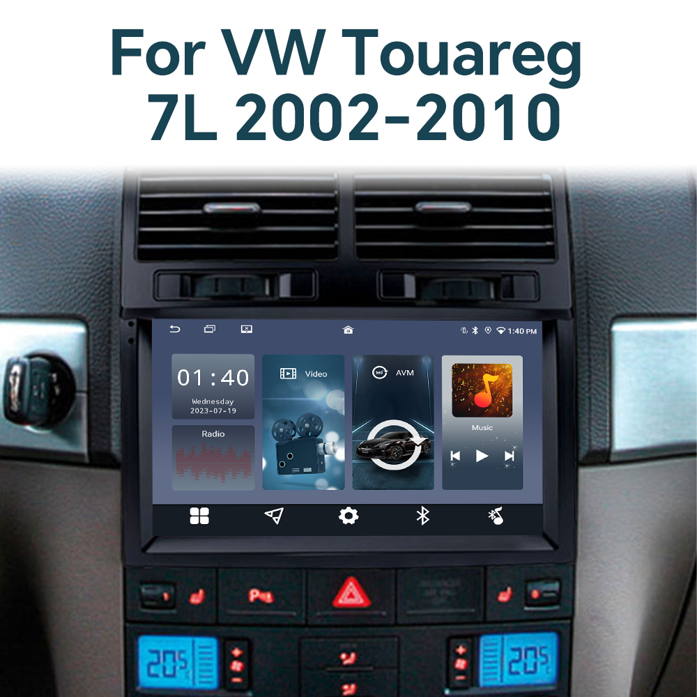 Android Car Radio DVD Player for VW Volkswagen Touareg 7L 2002-2010 Stereo Audio Screen Navigation GPS DSP Car-play 360 Camera