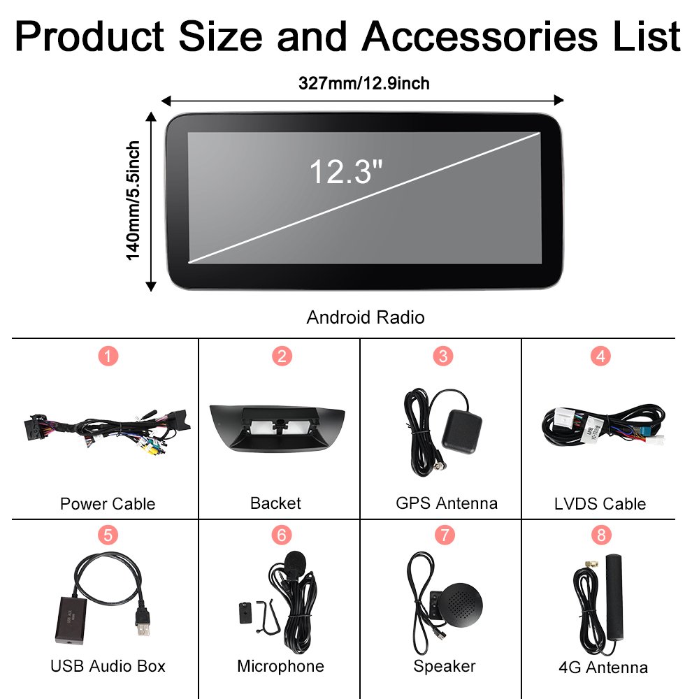 10.25" Android 13 8core 8+128GB IPS DSP Car multimedia system for 2din universal GPS WIFI Radio stereo