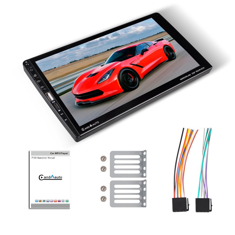 9016C 9'' 1din Universal MP5 Car Radio Stereo Player Carplay Android Auto Mirrorlink FM BT Rear View Double USB DVR SWRC Type C