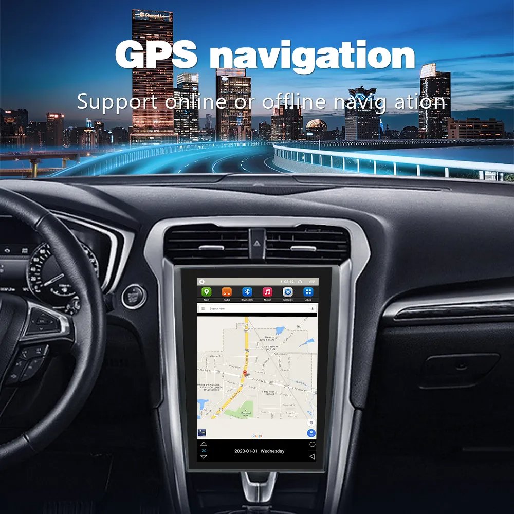Tesla Style Touch Screen Car Auto Radio Stereo For Ford Mondeo Fusion 5760B 2013-2017 Gps Navigation Car Multimedia Player Unit