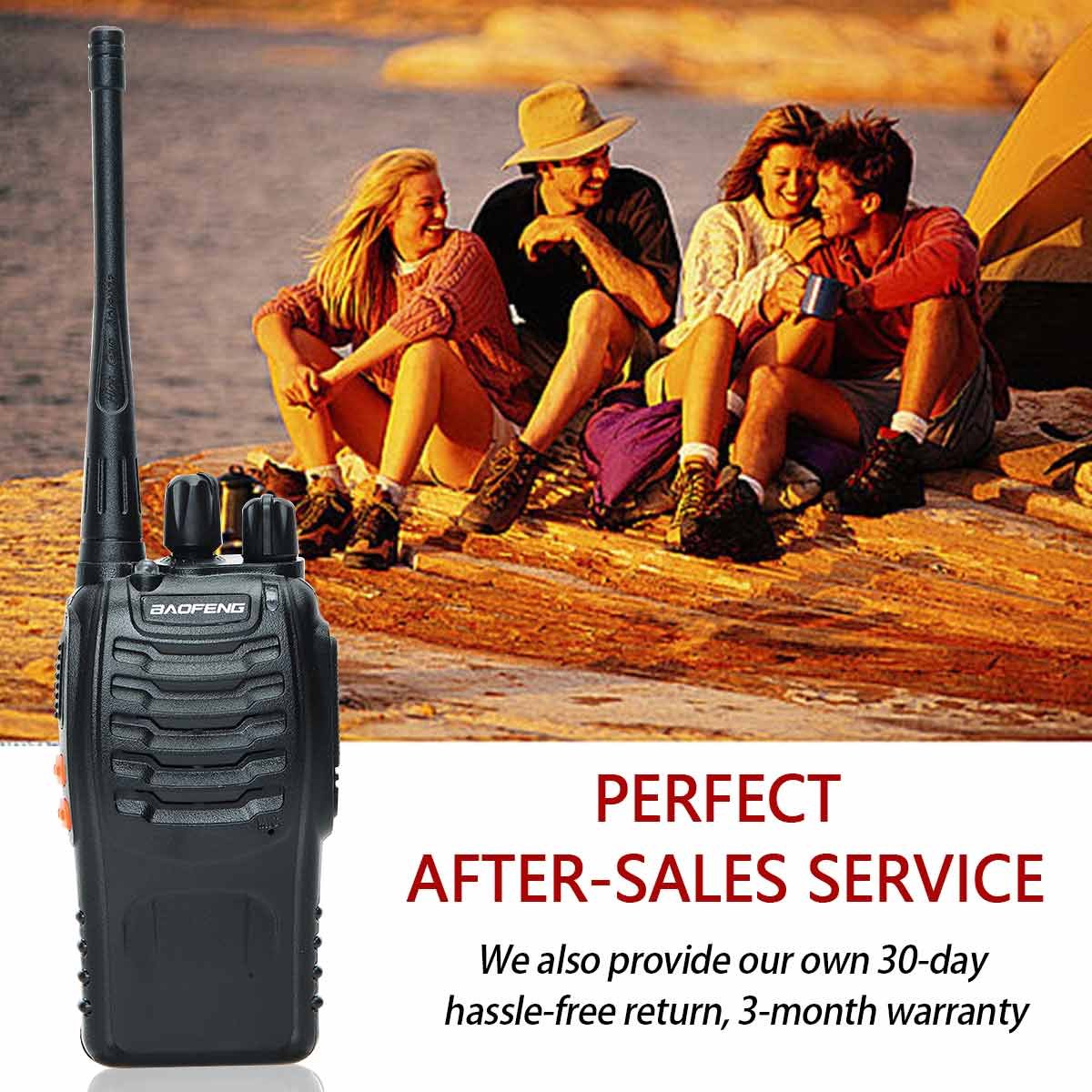 1/2PCS Baofeng BF-888S Walkie Talkie 888S UHF 5W 400-470MHz BF888s BF 888S H777 Remote Two-way Radio suitable for hunting hotels
