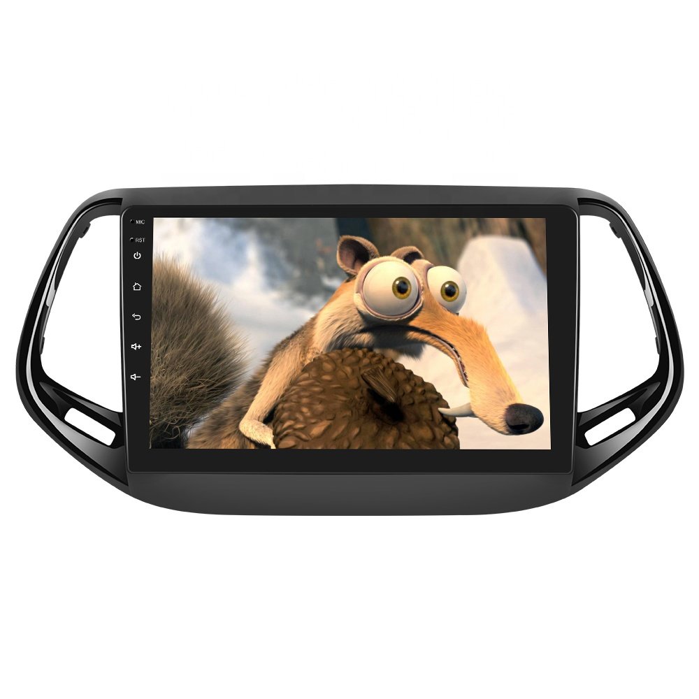 Podofo Car radio Video Panel For Jeep Compass 2017 Stereo radio fascia frame Car Frame Panel