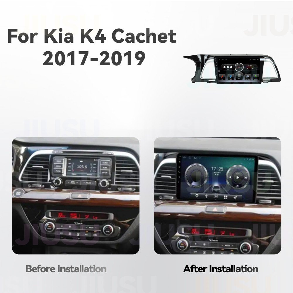 Android 12 Car Radio GPS Navigation DVD Player Stereo Multimedia Audio System for Kia K4 Cachet 2017-2019 with Carplay DSP DAB