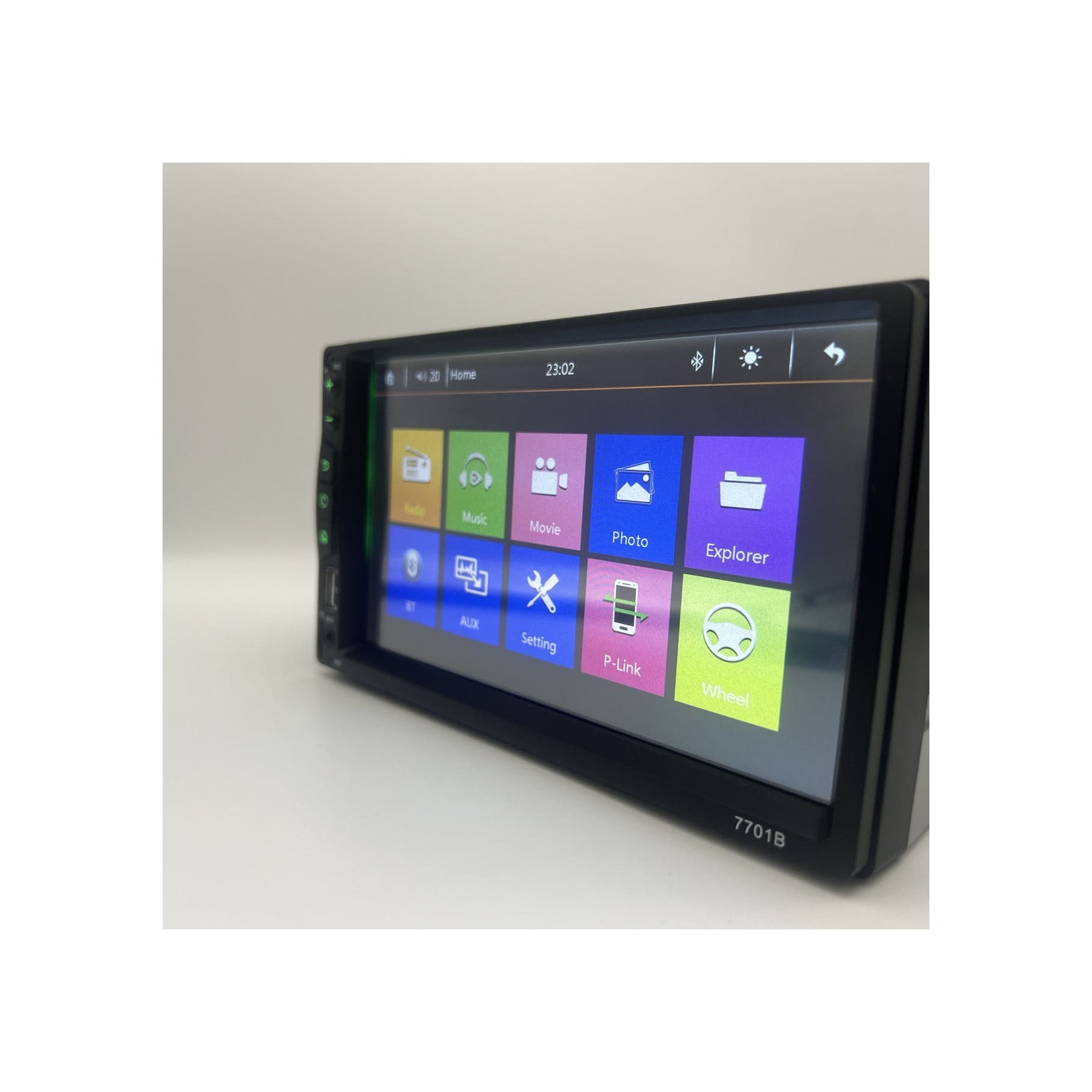 7701B DVD player 7 inch car stereo BT Radio TFT touch screen MP3 MP4 car DVD player