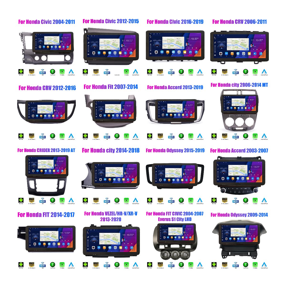 2 din car radio fascia panel dash mounting frame Bracket fixed panel interface dashboard stereo adapter DVD Player fascia frame