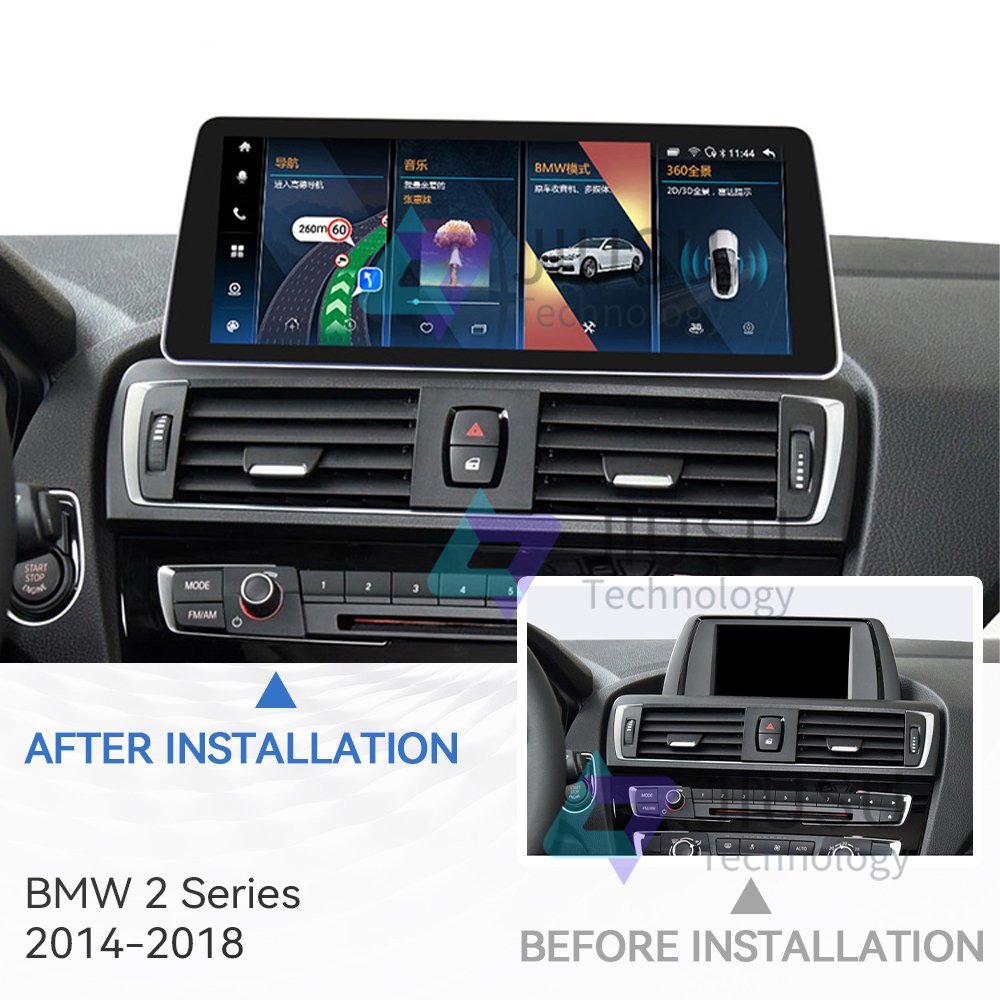 12.3'' Touch Screen Android Car Radio GPS Navigation DVD Player Stereo Multimedia System for BMW F22 F45 F46 2 Series 2014-2018