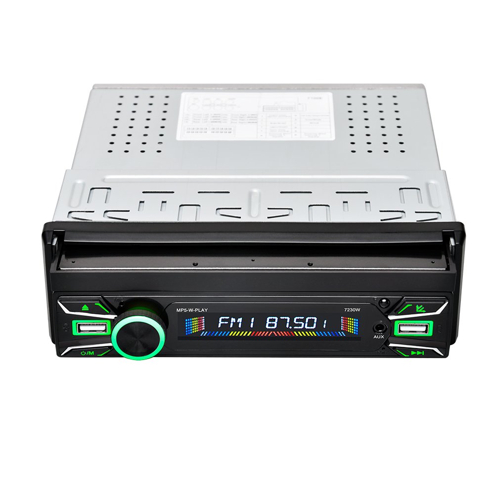 1 Din Car Radio Retractable Screen Autoradio Universal Car Mp5 Player Stereo BT Carplay 7 Inch CarMP5 Player 7230W