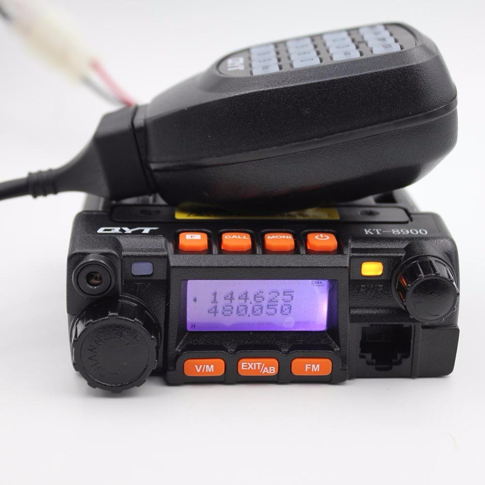Classic QYT KT-8900 Mini Mobile Radio Dual Band 136-174MHz & 400-480MHz 25W Mobile Transceiver KT8900 Car Radio Station
