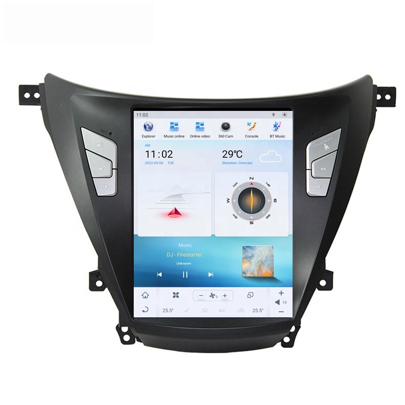 Tesla style Android 11 Car radio for Hyundai Elantra 2012-2016 Car Multimedia Player Wireless Carplay 4G