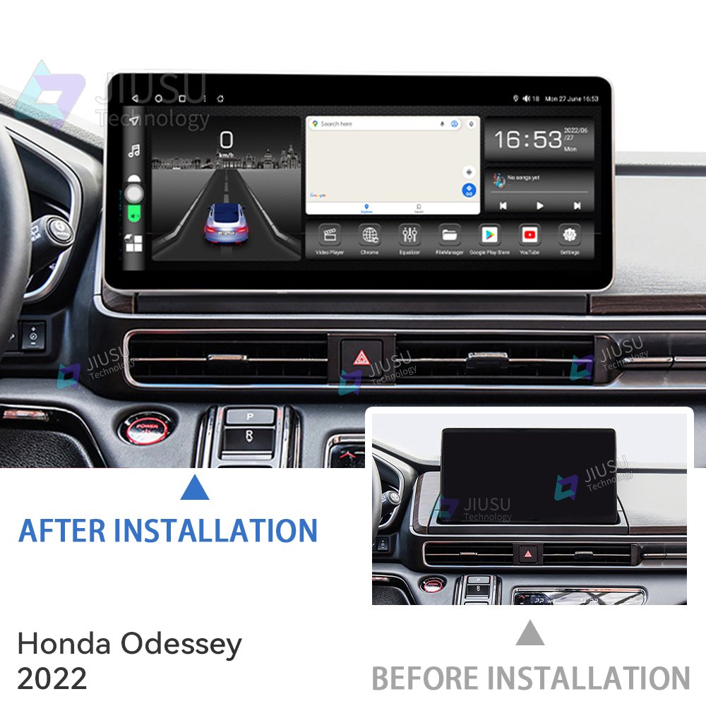 12.3'' Touch Android Car Radio GPS Navigation DVD Player Stereo Multimedia System for Honda Odessey 2022 with Carplay DSP DAB
