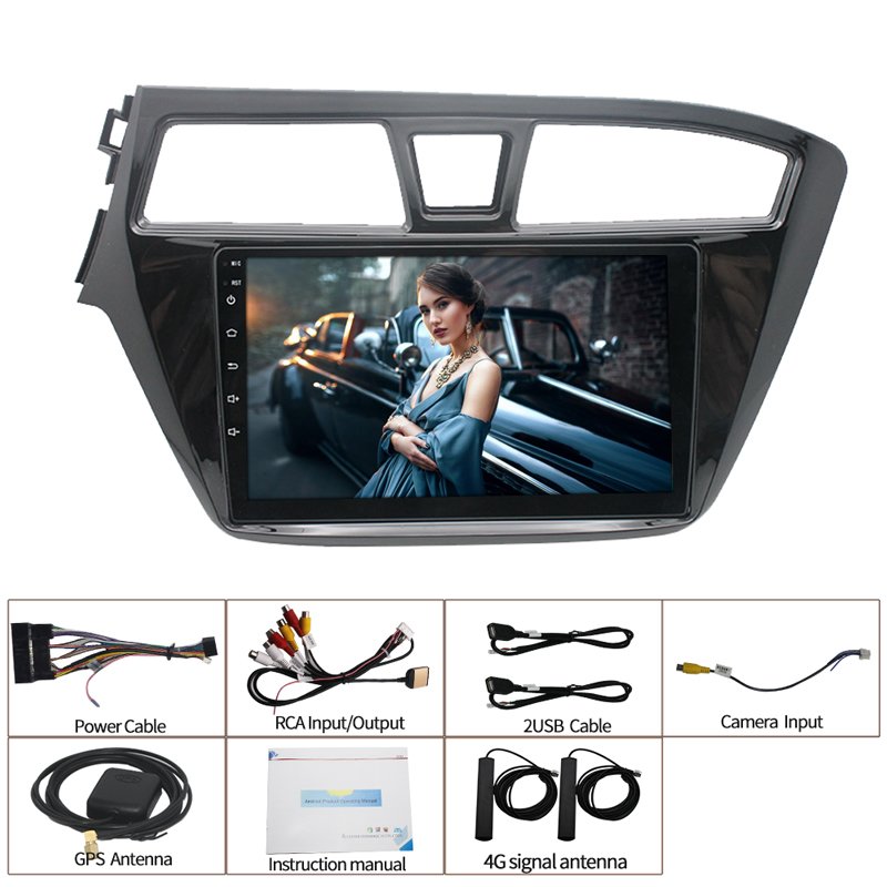 4+64GB Factory Offer Android 10.0 Touch Screen radios para auto For Hyundai i20 2014-2018