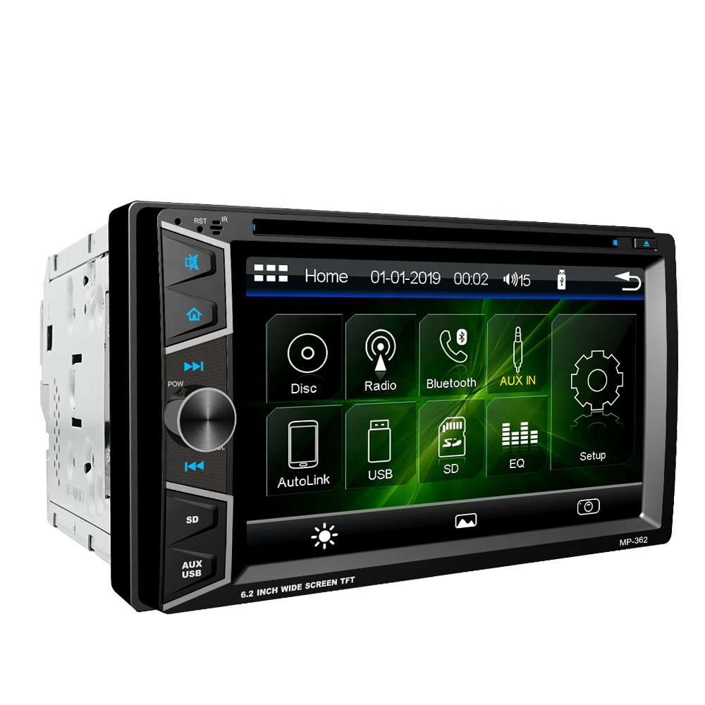 Universal Car Radio 6.2 Inch Mp5 Stereo Audio 2 Din Mirror Link Fm Touch Screen Car player Wince System Android Auto