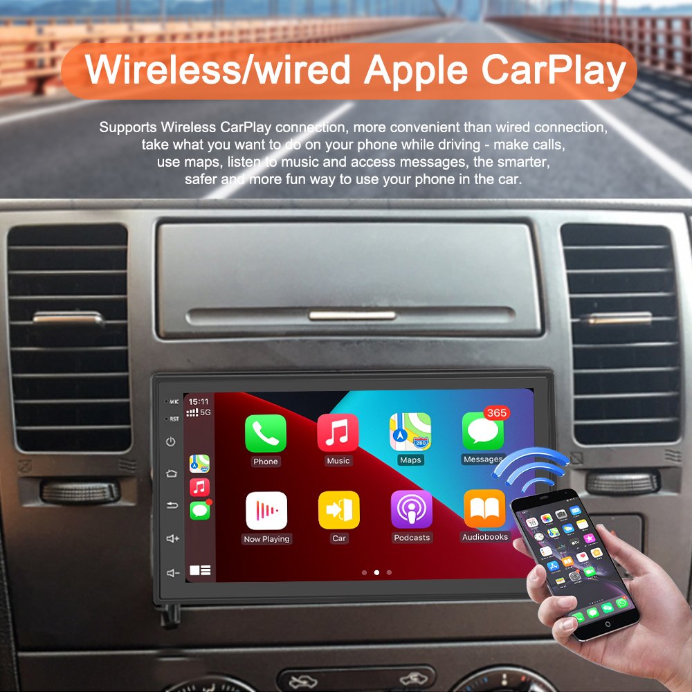 7 Inch Universal Car Audio Video System Full Screen Stereo Head Unit Fm GPS 2 Din Android Car Radio