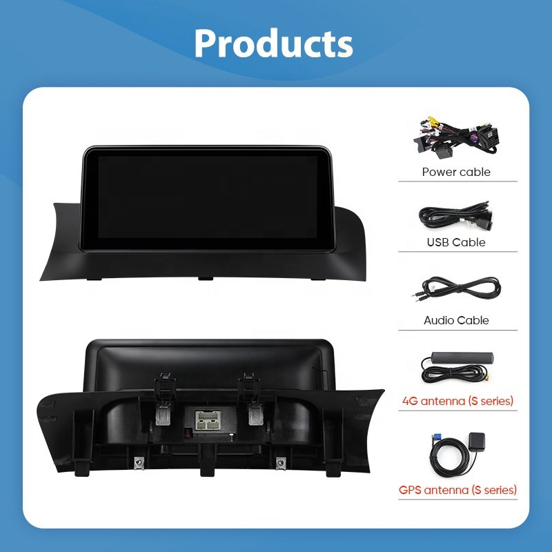Jmance Android Car Radio 10.25 Inch Screen Auto Multimedia GPS Navigation Car DVD Player For BMW X3 X4 F25 F26 2011 - 2017