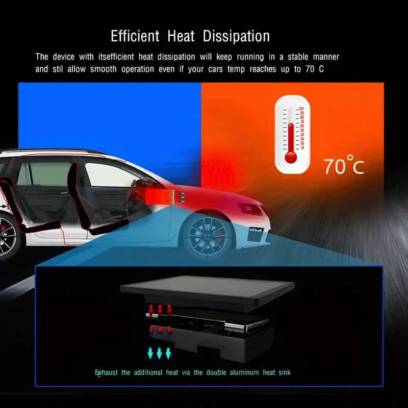 9'' Android Car Stereo GPS Nav, Dual DIN Radio, Touch Screen, FM/USB/RDS, SWC, Reverse Camera, Mirror Link Support
