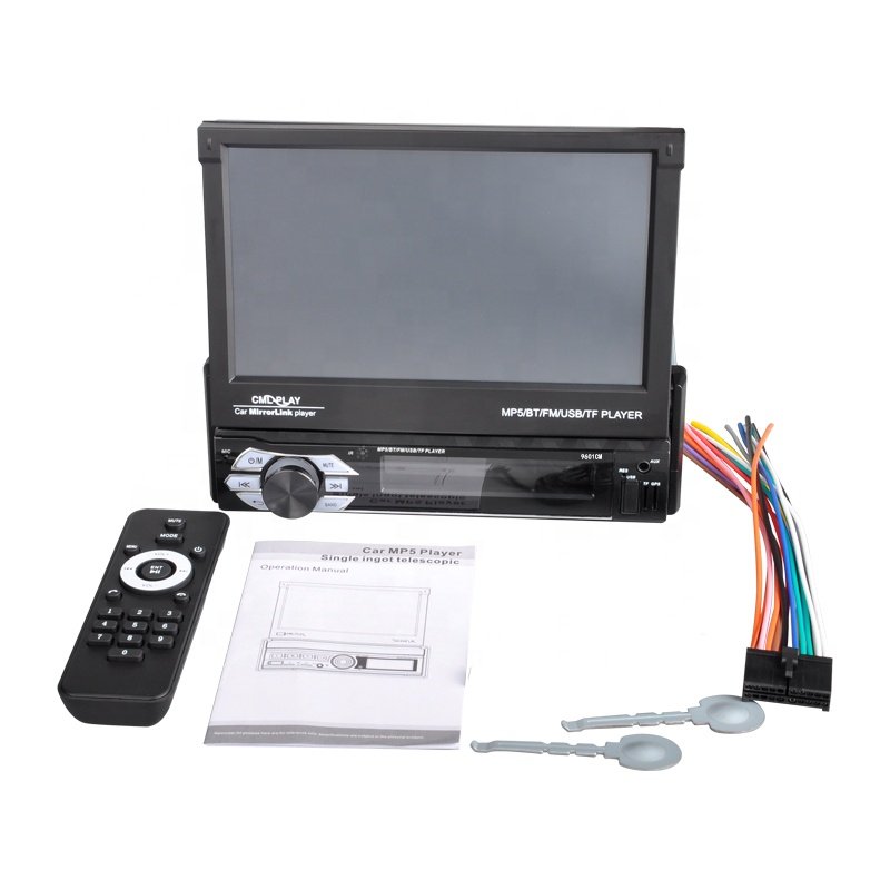 Jmance 1 Din Smart 7 Inch Fully Automatic Telescopic Autoradio Usb Fm Stereo Mp4 Mp5 Player Car Radio