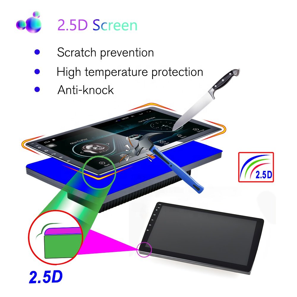 Podofo Android Car Radio Video 7 Inch 2 Din Car Stereo Autoradio GPS WIFI BT FM Receiver RDS + 4 LED Camera