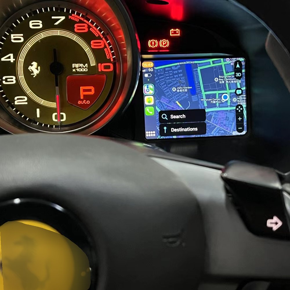 For Ferrari F12 F8 488 812 Car DVD Player Mirror Link AirPlay Radio Navigation Android Auto Wireless CarPlay Interface