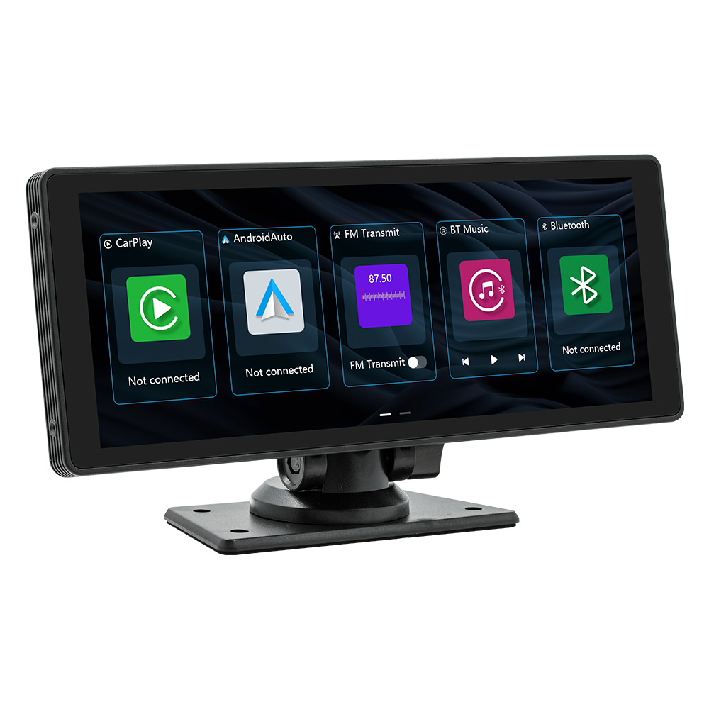BQCC 10.26" IPS Dash Cam Rearview Camera Carplay Android Auto Front DVR GPS Navigation Video Dashboard Mirror Monitor Car Media