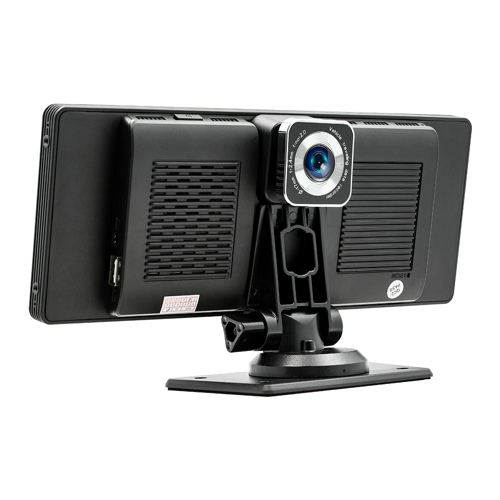 BQCC 10.26" IPS Dash Cam Rearview Camera Carplay Android Auto Front DVR GPS Navigation Video Dashboard Mirror Monitor Car Media