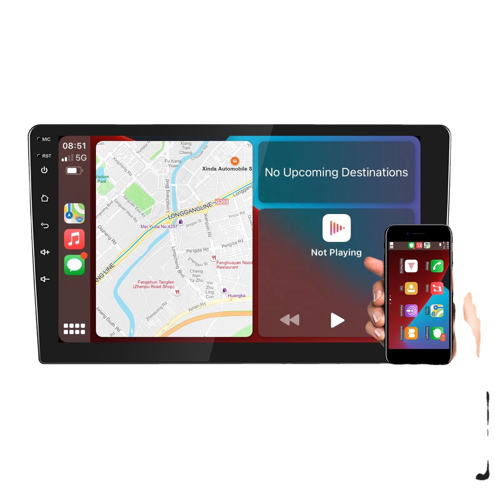 7 9 10 inch 1din/2din hd touch screen car gps navigation video android car radio multimedia video player