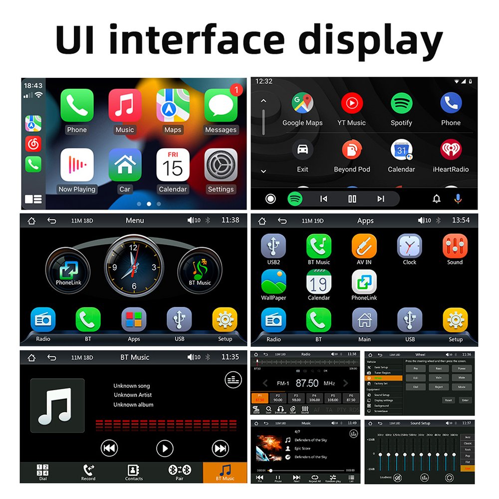 TOPNAVI universal Android gps wireless auto screen radio car stereo 7 inch multimedia carplay