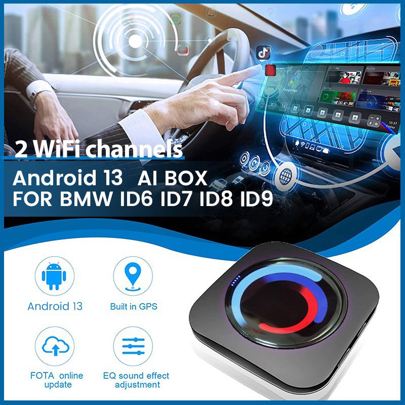 NaviFly Android 13 8+128GB 4G GPS android auto For BMW AI box 2 in 1 Box Support NF YTB wifi