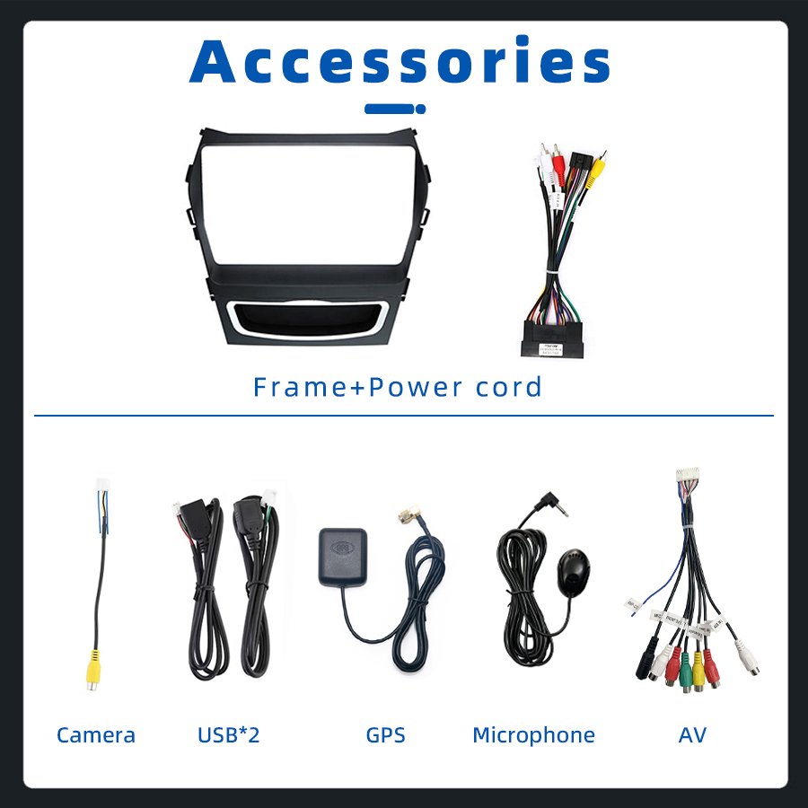 Android 13 2+32GB IPS Screen Car Radio For Hyundai Santa Fe 3 2013 - 2016 Multimedia System GPS Navigation Carplay Stereo