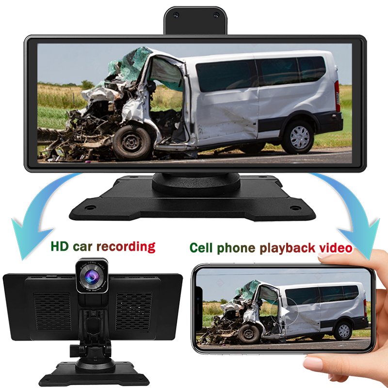 9.3inch portable car navigation display car video radio player
