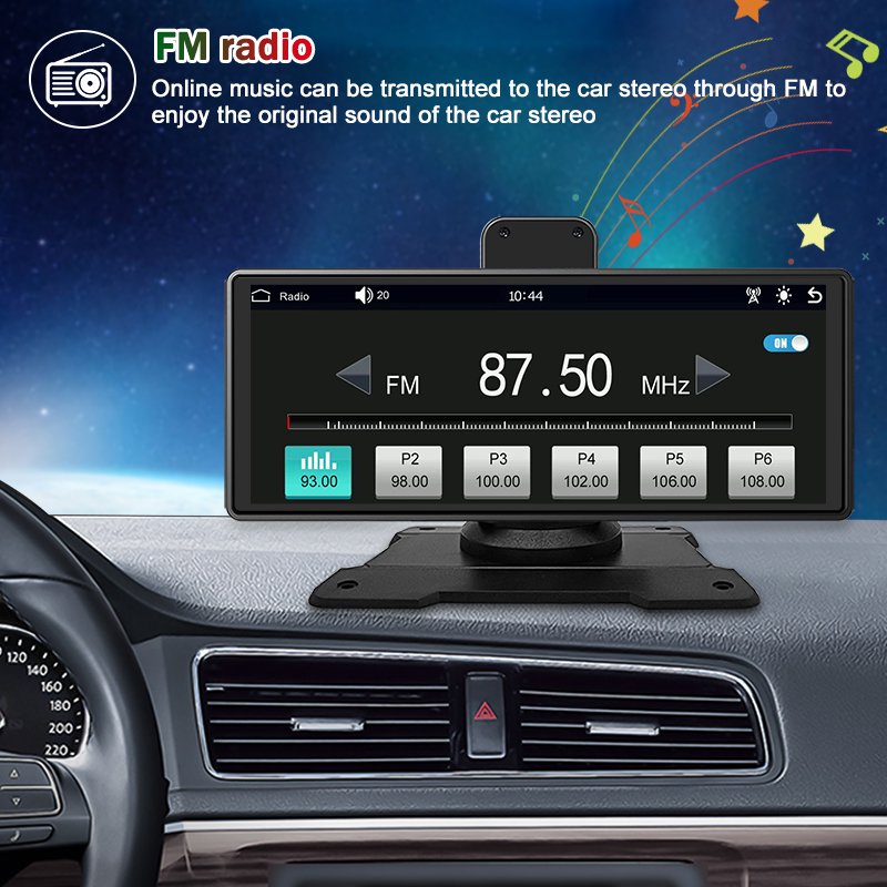 9.3inch portable car navigation display car video radio player