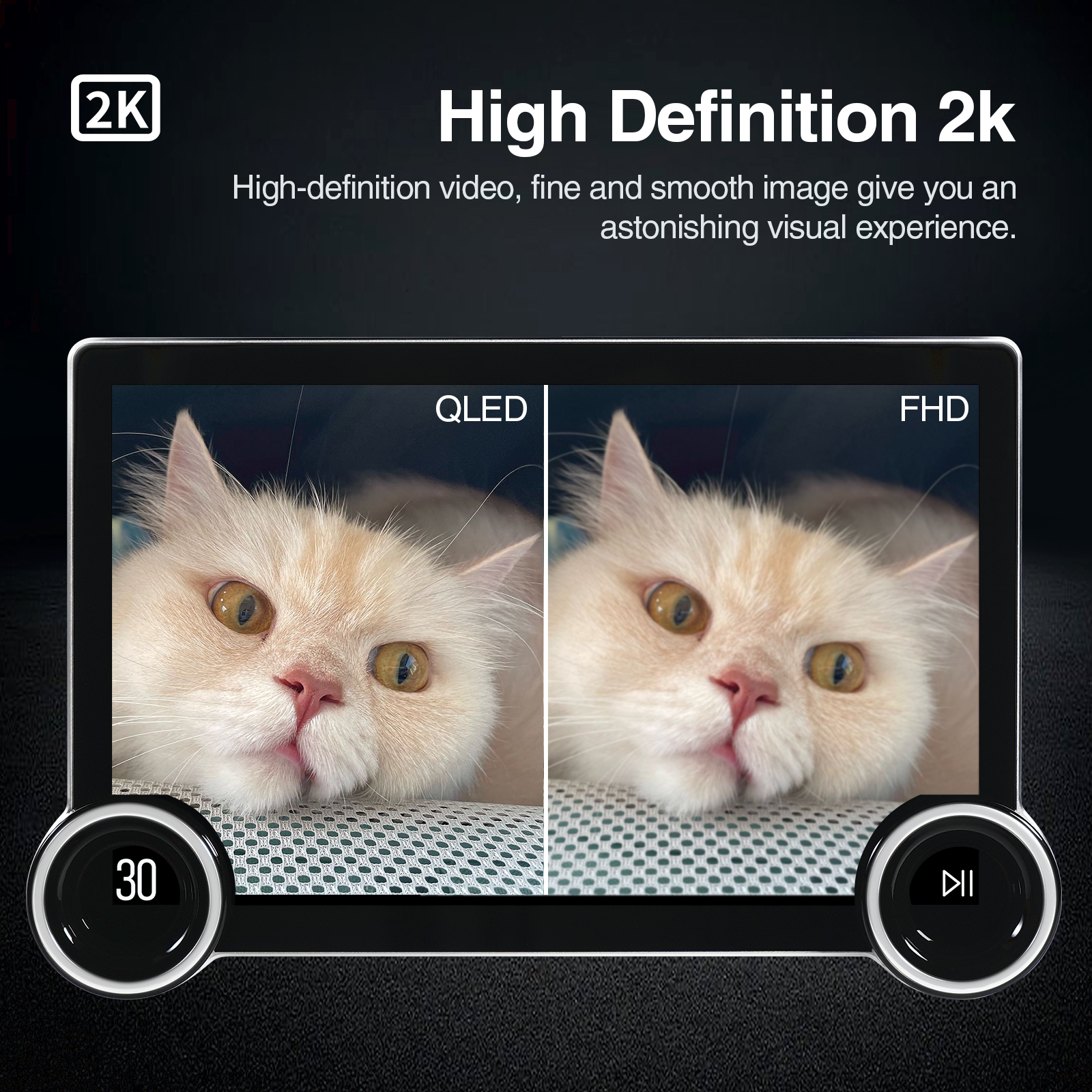 Android13 Car Radio Multimedia Player 11.5Inch 2K GPS Navigation HeadUnit For Toyota Land Cruiser Prado